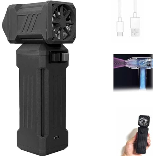 Portable Mini Industrial Turbo Powered Air Blower Super Jet Fan V.2 150000 RPM Powerful Hand Blower for Car Grey
