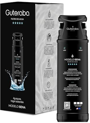 Guteraba Sena Filtro Agua Grifo – 3 Etapas Reales de Filtrado, Alta Precisión, Certificaciones NSF/ANSI 42, Instalación Rápida sin Canilla, Bajo Fregadero, tapp watter, water filter.