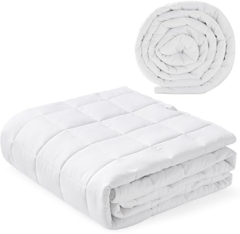 Autsel Gewichtsdecke 7kg 155x220cm, Weighted Blanket aus 100% Baumwolle, Gewichtsdecke für Erwachsene für tiefen Schlaf, Schwere Decke, Anti Stress Therapiedecke, Entspannungsdecke