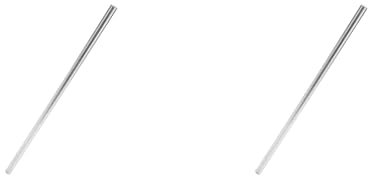 2 Stück 99,99% Magnesium-Metallstab, Hochreiner Mg-Stab für Feuerstarter, Überleben, Notfall, Funken, Zubehör für Outdoor-Reisen, Camping, Wandern, 8 X 250 Mm