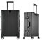 Koffer 100% Aluminium Reisekoffer Bordkoffer Hartschalen-Koffer Trolley Rollkoffer Handgepäck Teleskopgriff, TSA, 4 Rollen (Schwarz, XXL)