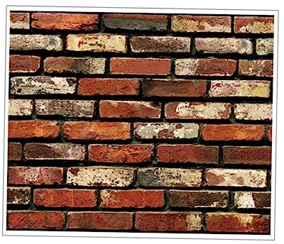 Angoily Selbstklebende Tapete Ziegelstein Wandaufkleber Pvc-material Hohe Farbechtheit Für Wohnzimmer Schlafzimmer Flur