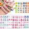 12 Fogli Bambina Carini Adesivi Unghie Nail Art, Esivi per Unghie per Bambini,Stickers Unghie Autoadesivi Decorazioni Unghie Nail Art Disegni,Per Bambini