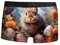 Faonkeew Herren Ostern Unterhosen Bunny Druck Boxershorts Osterhase Unterwäsche Happy Easter Eier Höschen Weich Und Dehnbar Badeanzug Atmungsaktiv Underwear Farbdruck Höschen