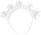 Winter-Partyzubehör mit glitzernden Schneeflocken und Strasssteinen, weißes Haarband für Damen und Mädchen, Urlaubszubehör