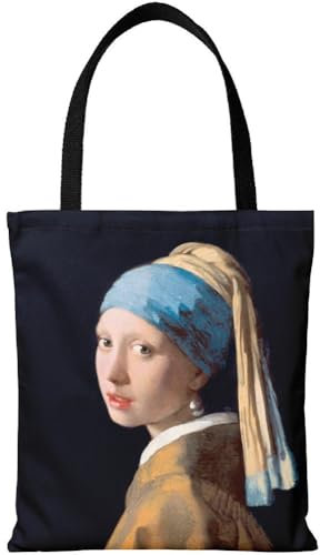 Luxylei Ästhetische Süße Mona Lisa-tragetaschen, Kunst-handtaschen, Canvas-umhängetaschen, Wiederverwendbare Einkaufstaschen, Faltbare Einkaufstaschen, Strand-reisetaschen