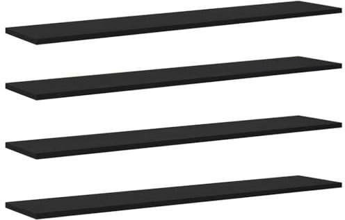 vidaXL Regalbrett 3 Ebenen 4 STK. 100 x 20 x 1.5 cm Holzwerkstoff