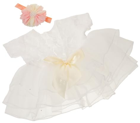 HOMSFOU Newborn Girl Tutu Skirt Months Photography Outfit for Shower Summer Events Hairband
