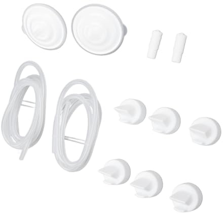 ZJchao Breast Pump Replacement Parts Silicone Tubing Connectors and Anti Backflow Valves for Efficient Milk Collection