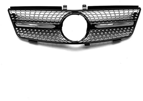 Front Kühlergrille Für Benz Für W164 ML Klasse ML320 ML350 ML450 ML500 2005 2006 2007 2008 Front Stoßstange Kühlergrill Racing Tuning(Black Front Grille)