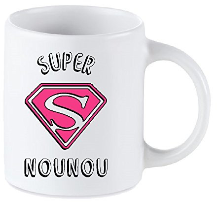 Tip Top Tshirt Mug céramique Super Nounou 350ml