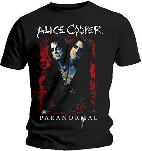 Alice Cooper Paranormal Splatter Official Mens Black Short Sleeve T Shirt Rock XLarge