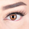 Sehr stark deckende und natürliche Braune Kontaktlinsen SILIKON COMFORT NEUHEIT farbig 'Elly Hazel' + Behälter von GLAMLENS - 1 Paar (2 Stück) - DIA 14 mm - ohne Stärke 0.00