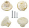 Renashed 10 Pack 1.2 Ceramic Knobs Door Handle Cabinet Drawer Marble Finish Cupboard Pull for Cupboards, Wardrobe, Drawer, Dresser, Chest