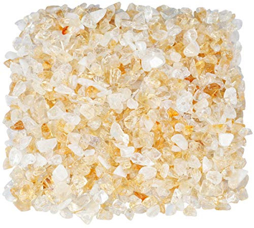 KYEYGWO 460 Gram, Chakra Petits Graviers Perles pour Aquarium Vase Jardin Décoration Bricolage Fabrication de Bijoux, Irrégulières Pierres Perles en Vrac Pierres Guérison, Citrine