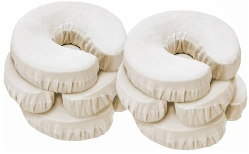 Master Massage 34106DE Kopfbezüge waschbar 100% baumwolle für Massageliege Kopfpolster Kopfstütze Nackenkissen 6 Pack, Beige, 320 g