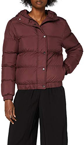 Urban Classics Giacca da donna con cappuccio, Giacca, Rosso (Cherry), S