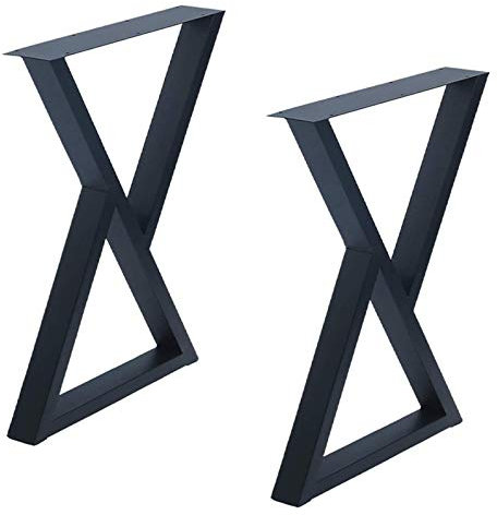 ZXCVBNAS Pieds De Table Hauteur, Pieds De Table en Acier, Pieds De Table À Manger, Pieds De Table en Métal, Pieds Pieds De Table Industriel,45 * 8 * 71cm