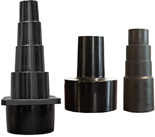 Universal Shop Vac Hose Adapters 3 Vacuum/Work Shop Vac Attachments Fits Dust Collection Accessories Dust Collection Fittings Wet Dry Shop Vac Dust Collector Adapter 1 1/4 Vacuum Attachments