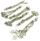 5 Set Tespih Quaste, Tassel, Püskül, Silber Metall für Gebetskette Tasbih Tespih Kette, Misbaha Subha Muslimisches Islamic Rosenkranz Prayer Anbetungszubehör