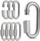 TERF® 8mm Heavy Duty Quick Repair Chain Link Hook Steel 8mm (M8) Quick Repair Chain Hook Use For Swing Set Outdoor Travel Camping Fishing Hiking Hanging and Multi Purpose Use - Pack of 4