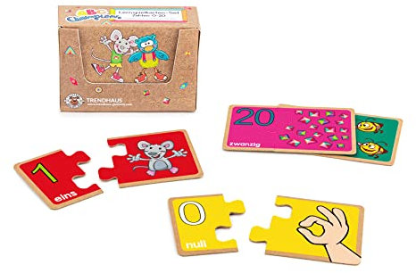 TRENDHAUS ABC Champions Lernspiel „Zahlen Lernen“, Zahlen von 0-20, Lernspielkarten für Kinder ab 4 Jahren, 956347, 10 cm x 4 cm x 6.5 cm, Weiß