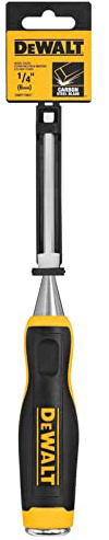 DEWALT 1/4 in. Carbon Steel Wood Chisel, Tempered Blade, DWHT16857