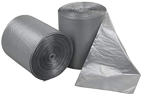 Saedy 6 L Small Bathroom Office Bedroom Bin Liner Bags, 260 Bags/2 Rolls, Grey