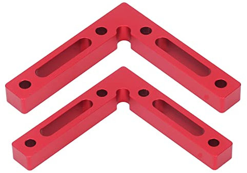 2 Pièces Positionnement à Angle Droit Pince D'angle Carrée 90 Degrés Règle en Forme de L Outil de Charpentier en Alliage D'aluminium