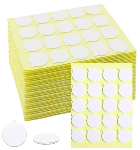 OWLKELA 720pcs Candle Wick Stickers, Heat Resistance Double-Sided Stickers with The Little ‘‘Tail’’, Adhere Steady in Hot Wax Stickers for Candle Making