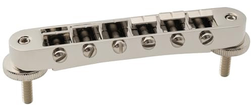 Musiclily Pro 52mm ABR-1 Tune-o-Matic Brücke Wide Body LP-Steg für Epiphone Les Paul SG Style E-Gitarre, Nickel