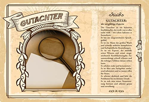 Blechschild 30 x 20 cm Berufe: Gutachter der sorgfältige Experte - DekoNo7