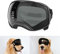 NAMSAN Hundebrille mit Weit Sichtfeld, UV-Schutz Sonnenbrille für Gross Hunde, Augen Schützen Hunde Schutzbrille mit Verstellbare Band und Schwammnasenpads-Schwarz