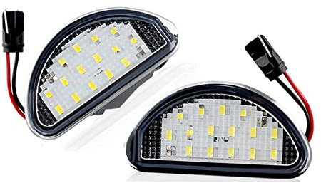 MALOOS 2 Stück Kfz-Kennzeichenbeleuchtung Lampe weiße Signallampe ersetzt OEM 81270-0H010 Für Aygo MK I 2005–2014