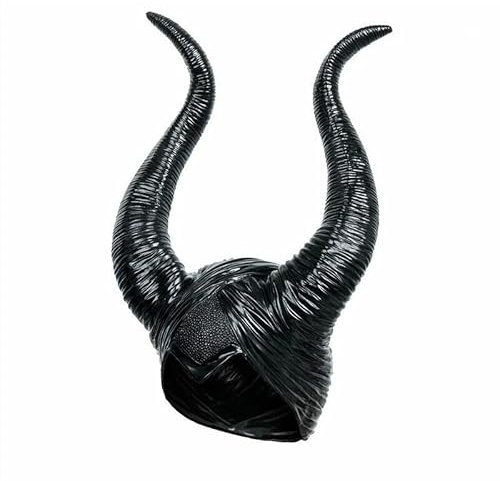 nezababy Maleficent Hörner Kostüm Hexe Kopfschmuck Mädchen Magic Queen Stirnband Frauen Gothic Fairy Kopfschmuck für Halloween