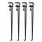 Pieds de Table en Métal Réglables,Pieds de Serrage de Table Forme de F,Pieds en Épingle À Cheveu,Bureau Salle à Manger,Console de Meubles Table Basse Bricolage,Sans Perçage (75cm,4pcs)
