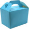 SHATCHI 10Pcs Sky Blue Cardboard Lunch Takeaway Birthday Wedding Carry Meal Food Cake Party Box Childrens Loot Bags