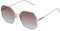 BEZLIT Damen Sonnenbrille Eckige Form Verlaufsglas 30499 Gold-Weiß Blau