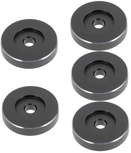 UKCOCO 5 Stück 45-Plattenspieler-Adapter für 7-Zoll-schallplatten 45 U/min Einzeladapter Verarbeitung für Den Heimgebrauch