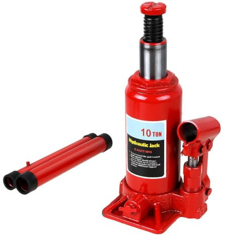 10 Ton Hydraulic Bottle Jack Heavy Duty Automotive Lifting Ram Car Van Truck