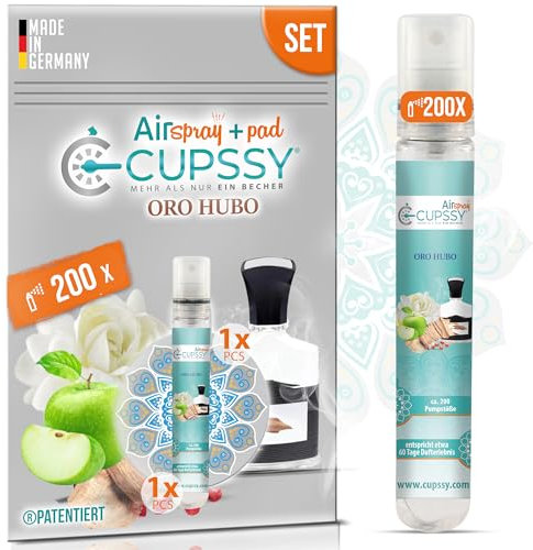 Auto Duft Inspiration von Creed Aventus 1X, Lufterfrischer für Auto & Wohnmobil - langanhaltender Duft, Parfum Auto Raumduft, Geruchsneutralisierer, Cupssy der Auto Duft Pad & AirSpray