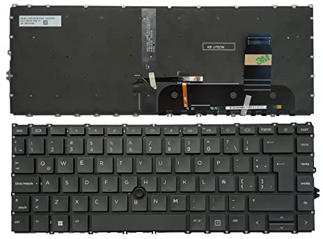 Teclado de Computadora Portátil Compatible para HP EliteBook 840 G8 745 G7 745 G8 840 G7 Latín Retroiluminación