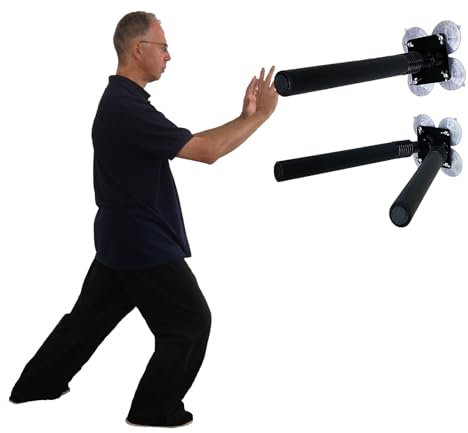 Elitix Wing Chun Dummy Freistehende Kung-Fu-Trainingspuppe, Einfaches Wing Chun Krafttrainer Sportziel, Startseite Chinesische Tai-Chi-Puppen, Ausrüstung für die Wand, Kombination
