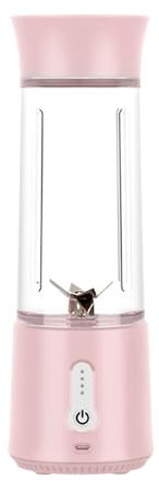 siduytin Mini frullatore Ricaricabile USB Leggero e Portatile per i fanatici del Fitness Frullatore Personale con spremiagrumi Elettrico, Rosa
