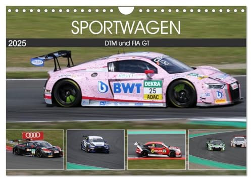 SPORTWAGEN DTM und FIA GT (Wandkalender 2025 DIN A4 quer), CALVENDO Monatskalender: Sportwagen der DTM in Zandvoort und der FIA GT in Oschersleben (CALVENDO Mobilitaet)