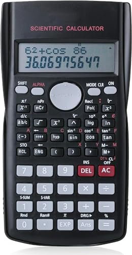 Scientific Calculator, 2-Line LCD Display, Engineering Scientific Calculator, 240 Function for School Students, Teachers and Business Use