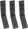 ZHYUAN 3 Stück Schwarz Scharnier,Türscharnier,Schrankscharniere,180 Grad Scharniere Klappbar,Schwerlast Tor Scharniere,Möbelscharnier,Möbelscharniere,für Holztür Gartentüren Möbeltüren Werkzeugkästen