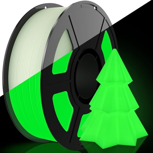 Amoybaby Glow im dunklen PLA Filament 1.75mm, +/- 0.03mm 3D Drucker Filament 1kg(2.2lbs), Härter und Stärker 3D Druckmaterialien für 3D-Drucker