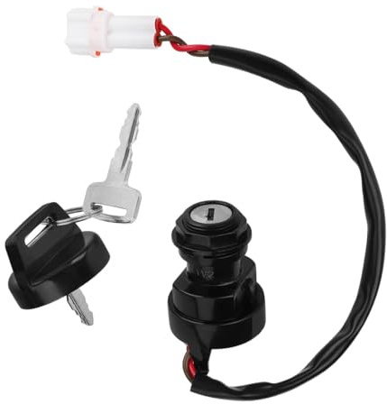 Neiman Contacteur Interrupteur de clé d'allumage pour Yama-ha Raptor 125 250 350 Grizzly 125 350 Warrior 350 Bruin 250 350 Big Bear 250 Wolverine 350 2002-2014 Raptor 660 700 2001-2008