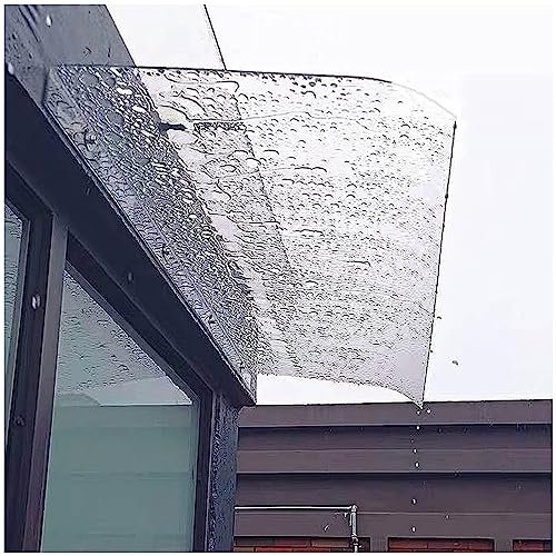 Tenda da sole impermeabile trasparente per finestra esterna per veranda anteriore e posteriore da giardino, copertura antipioggia invisibile 40 x 80 cm